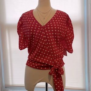 Beautiful polka dot blouse!